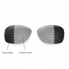 Walleva Polarized Transition/Photochromic Replacement Lenses For Ray-Ban Wayfarer RB2140 50mm
